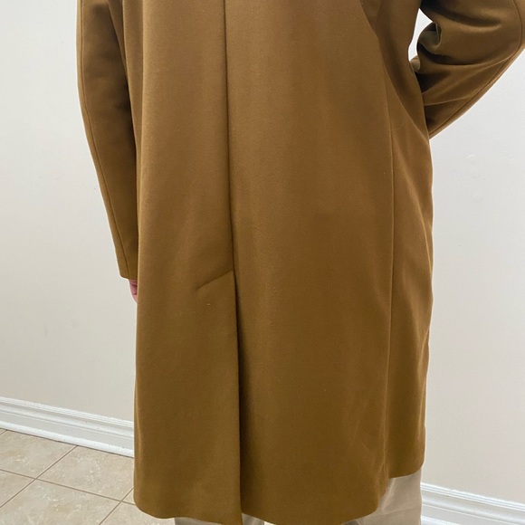 WOOL COAT - CAMEL - BANANA REPUBLIC Mens XL - Picture 3 of 12
